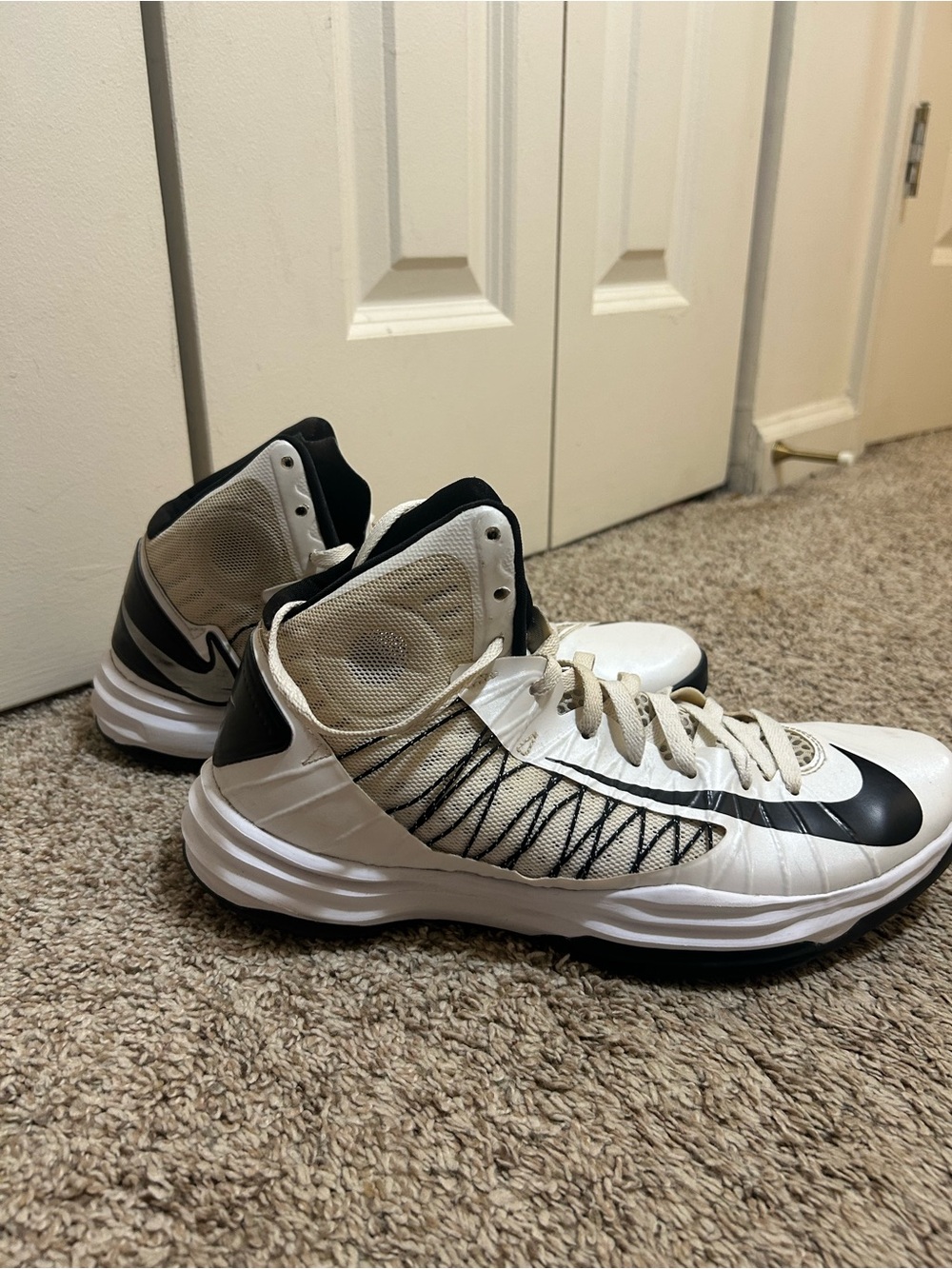 Nike Mens luna Hyperdunk White Basketball Shoes Sneakers Size 11.5